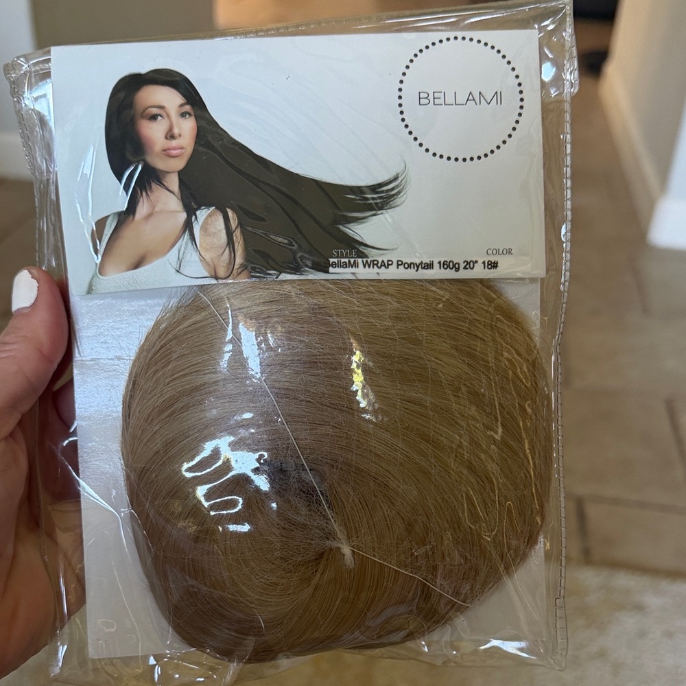 BELLAMI Wrap Ponytail - Light Brown Blonde Blend